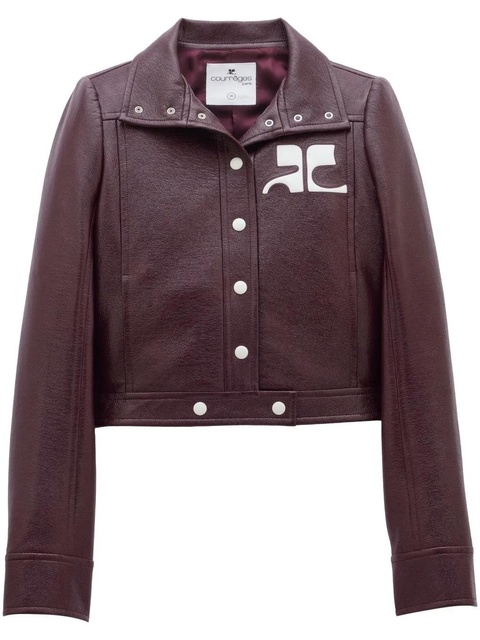 Courrèges Reedition vinyl jacket - Purple - zdjęcie produktu nr 1
