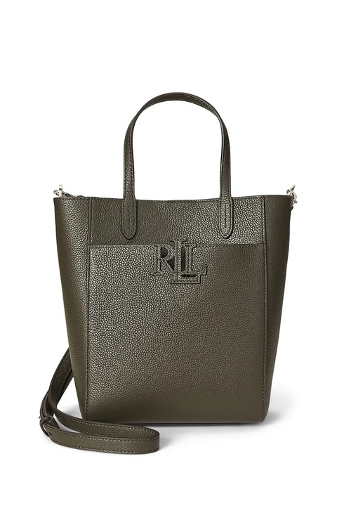 Lauren Ralph Lauren torebka skórzana kolor zielony 431966760 - zdjęcie produktu nr 1