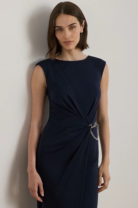 Lauren Ralph Lauren sukienka kolor granatowy maxi dopasowana 253979877 - zdjęcie produktu nr 2