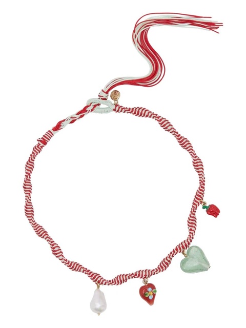 ALEMAIS heart charm bijoux necklace - Red - zdjęcie produktu nr 1