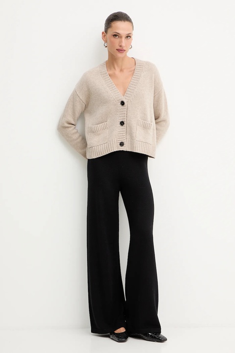 Weekend Max Mara kardigan wełniany FILMATO damski kolor beżowy 2525346062600 - zdjęcie produktu nr 2