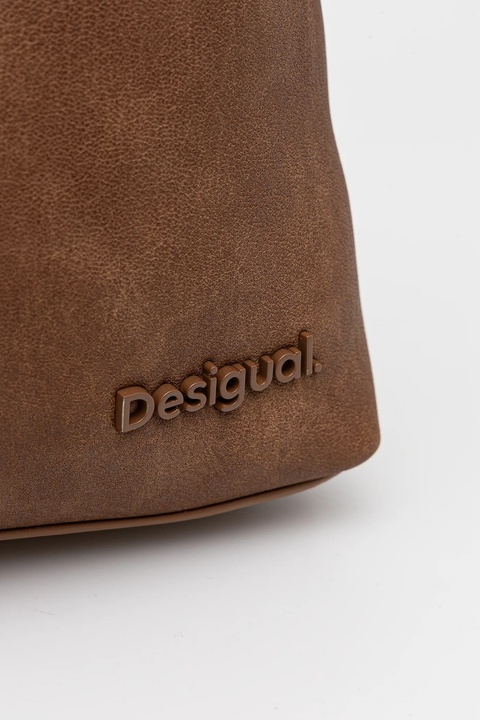 Desigual plecak GOODALL SAND SUMY MI damski kolor brązowy mały 25SAKP07 - zdjęcie produktu nr 2