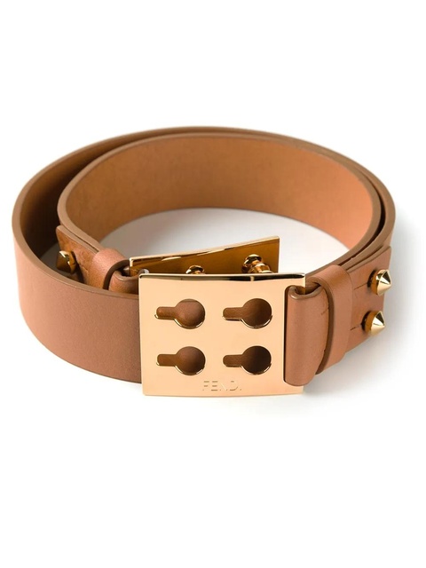 FENDI stud fastening belt - Neutrals - zdjęcie produktu nr 1