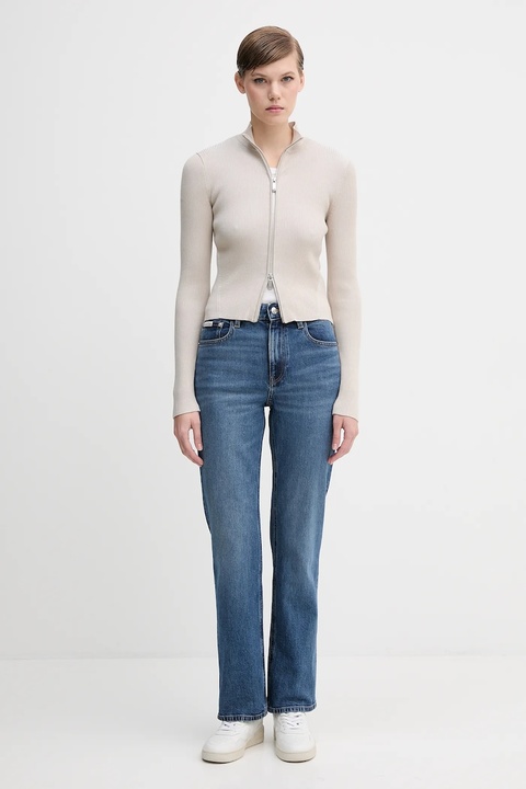 Calvin Klein Jeans jeansy damskie high waist LV047D743G - zdjęcie produktu nr 2