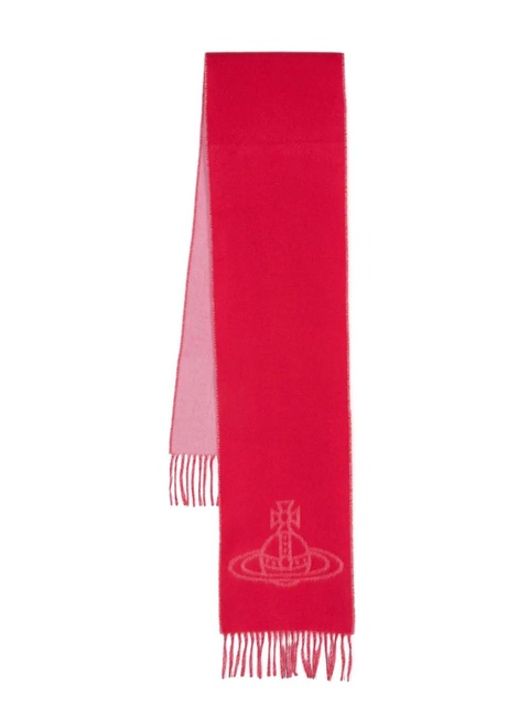 Vivienne Westwood Double logo scarf - Red - zdjęcie produktu nr 1