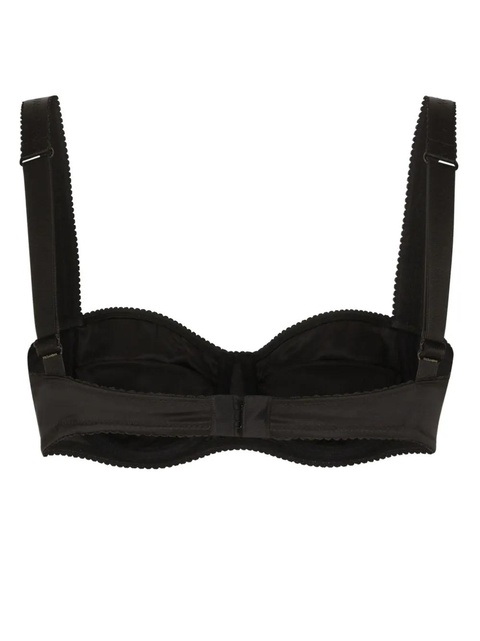 Dolce & Gabbana satin-finish balconette-style bra - Black - zdjęcie produktu nr 2