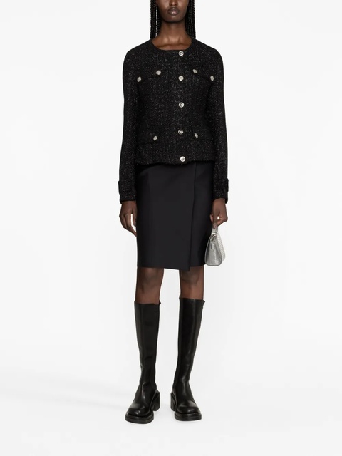 Versace Medusa Head single-breasted tweed jacket - Black - zdjęcie produktu nr 2