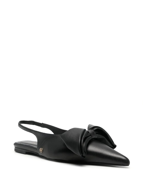 ANINE BING bow-detail ballet flats - Black - zdjęcie produktu nr 2