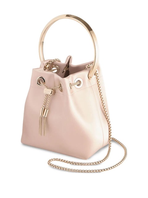 Jimmy Choo Bon Bon circular-handle bucket bag - Pink - zdjęcie produktu nr 2