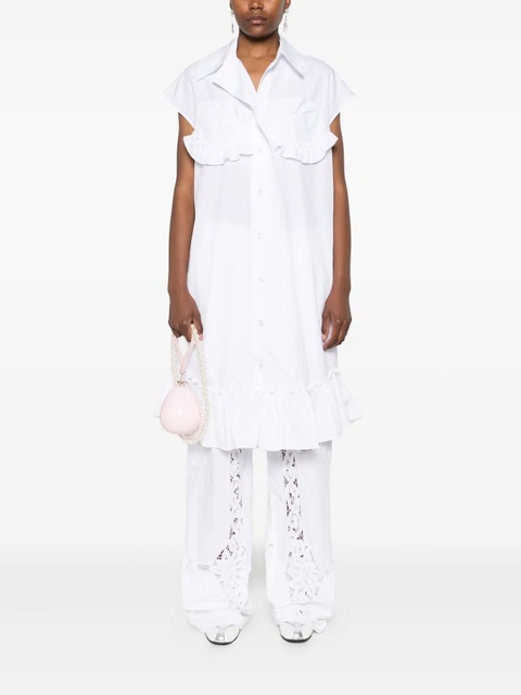 Simone Rocha ruffled-details sleeveless blouse - White - zdjęcie produktu nr 2