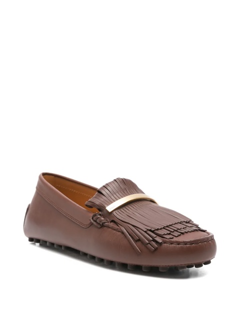 Tod's fringe-detail loafers - Brown - zdjęcie produktu nr 1