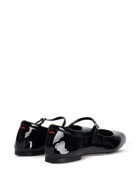Aeyde leather buckle-fastening ballet flats - Black - zdjęcie produktu nr 2