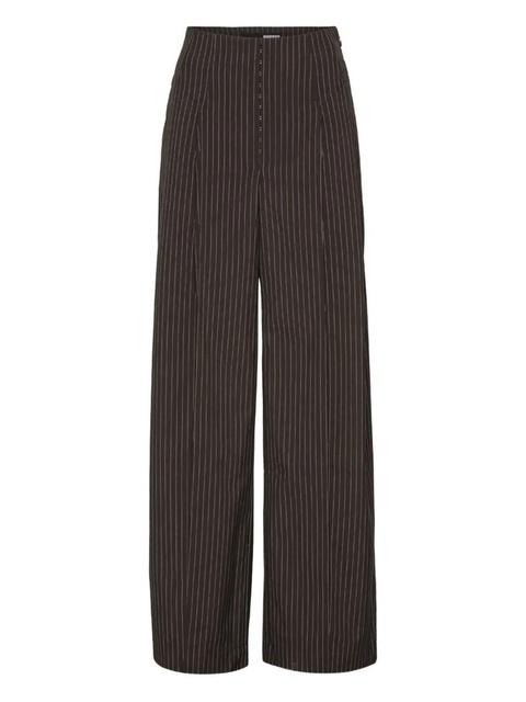 ROTATE BIRGER CHRISTENSEN pinstripe wide-leg trousers - Brown - zdjęcie produktu nr 1