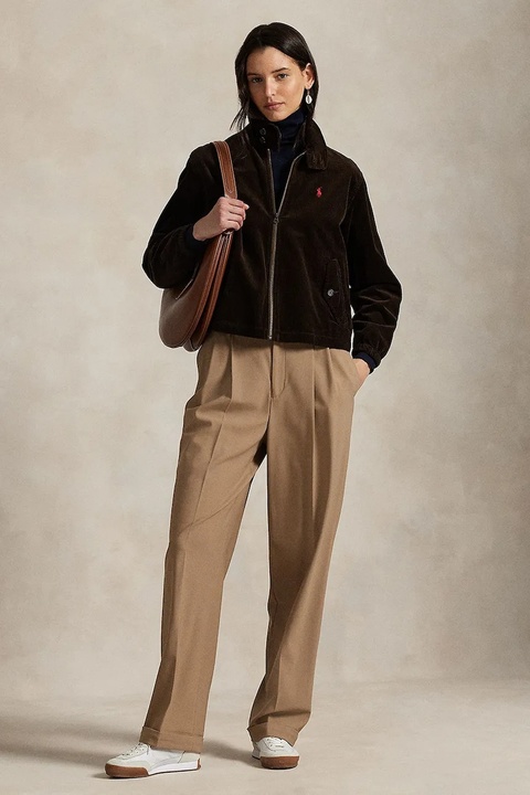 Polo Ralph Lauren kurtka bawełniana kolor brązowy przejściowa 211941067 - zdjęcie produktu nr 2
