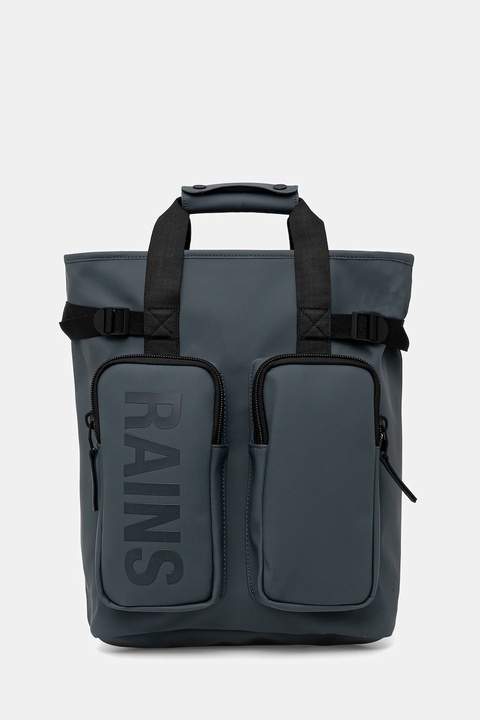 Rains plecak 14240 Texel Tote Backpack kolor szary duży gładki 14240 - zdjęcie produktu nr 1