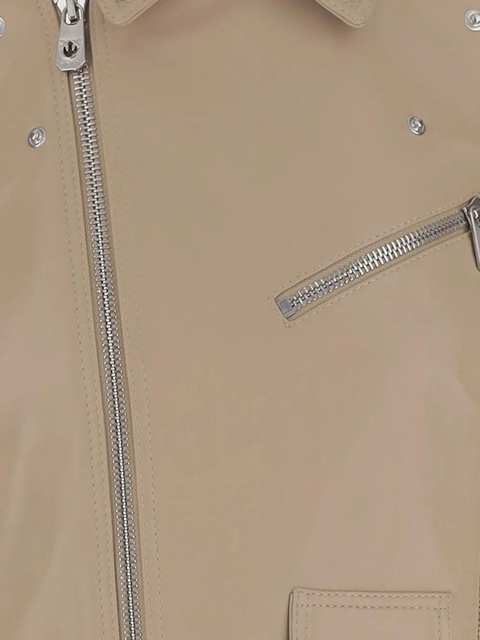 PINKO leather biker jacket - Neutrals - zdjęcie produktu nr 2