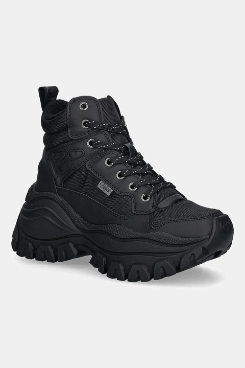 Buffalo sneakersy Lola Lace Up Com Hi damskie kolor czarny na platformie 1631066-BLK - zdjęcie produktu nr 2
