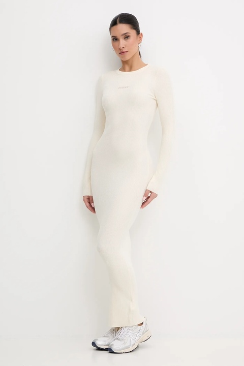 Guess sukienka FLAMINIA kolor beżowy maxi dopasowana V5BK02 Z3JD2 - zdjęcie produktu nr 1