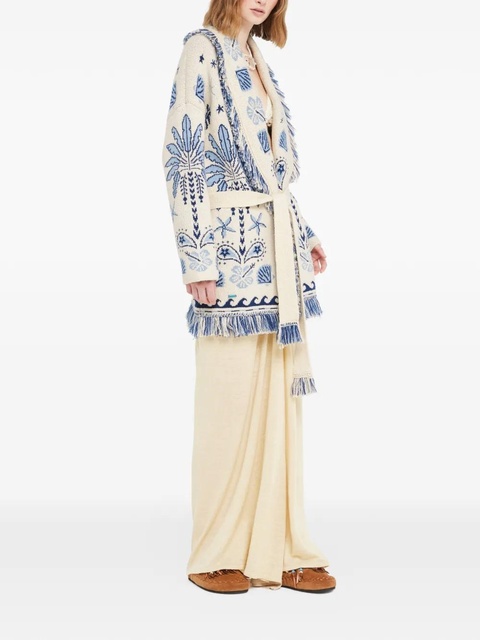 Alanui Echoes Of The Island belted cardi-coat - Neutrals - zdjęcie produktu nr 2