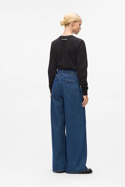 Karl Lagerfeld jeansy damskie kolor granatowy A4W10092 - zdjęcie produktu nr 2