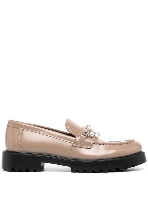 Tory Burch embellished classic loafers - Brown - zdjęcie produktu nr 1