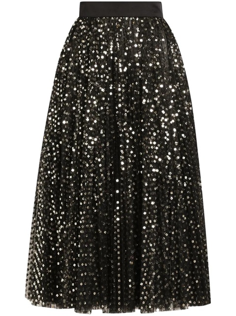 Dolce & Gabbana sequin-embellished skirt - Black - zdjęcie produktu nr 1