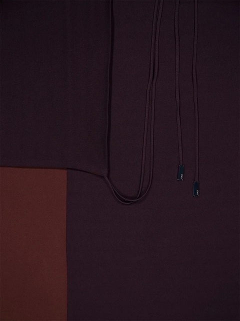 FENDI draped crepe dress - Purple - zdjęcie produktu nr 2