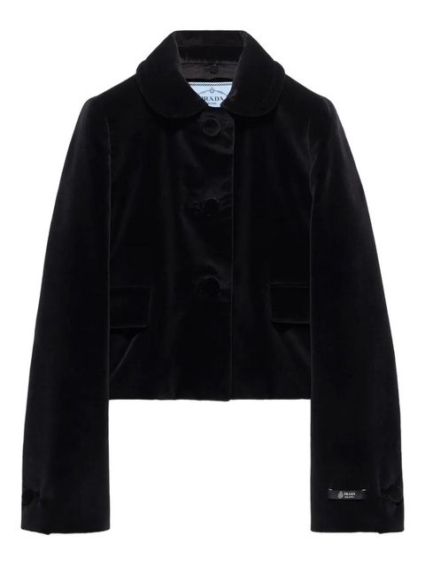 Prada flap-pocket detachable-collar jacket - Black - zdjęcie produktu nr 1