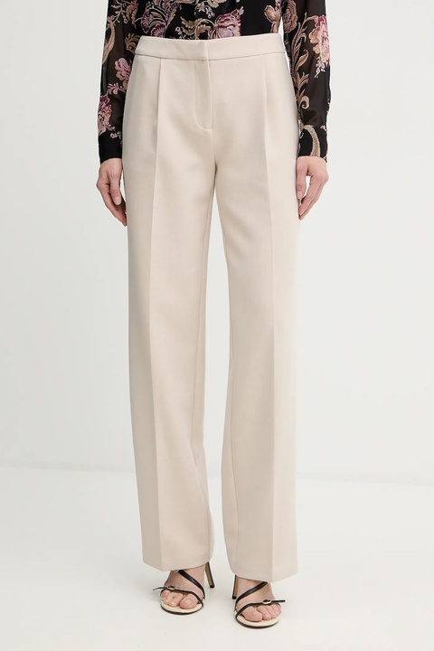 Marciano Guess spodnie BESSY damskie kolor beżowy proste high waist 5BGB05 7346A - zdjęcie produktu nr 2