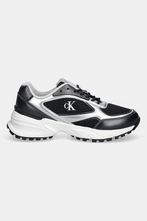 Calvin Klein sneakersy HIKE RUNNER LACE UP MESH MIX MET damskie kolor czarny YW0YW02063 - zdjęcie produktu nr 2