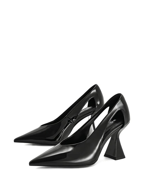 JW Pei 85mm Alessia cut-out geometric heel pumps - Black - zdjęcie produktu nr 2