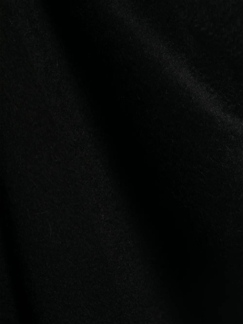 Max Mara embroidered-logo cashmere scarf - Black - zdjęcie produktu nr 2