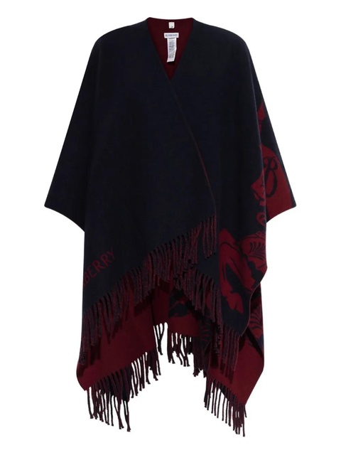 Burberry fringed cape - Blue - zdjęcie produktu nr 1