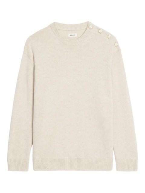 Zadig&Voltaire Swyna LC Bijoux star-embellished sweater - Neutrals - zdjęcie produktu nr 1