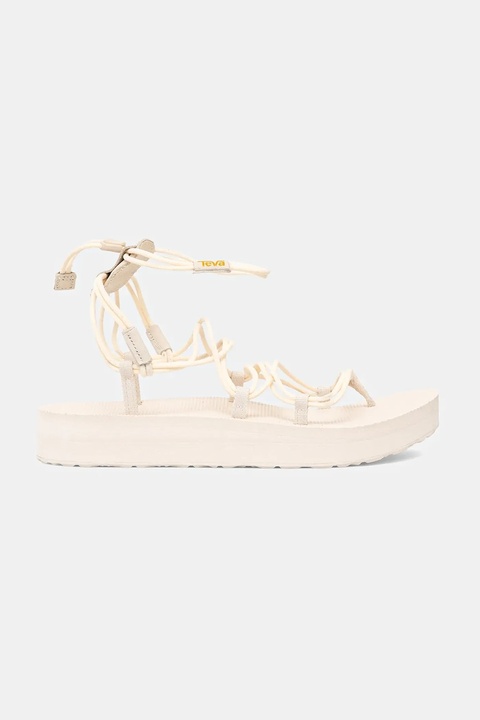 Teva sandały Midform Infinity damskie kolor beżowy na platformie 1127890 - zdjęcie produktu nr 1