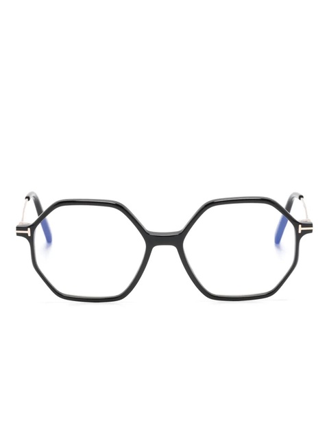 TOM FORD Eyewear geometric-frame glasses - Black - zdjęcie produktu nr 1