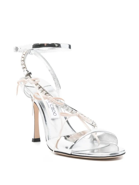 Jimmy Choo 100mm Lula sandals - Silver - zdjęcie produktu nr 2