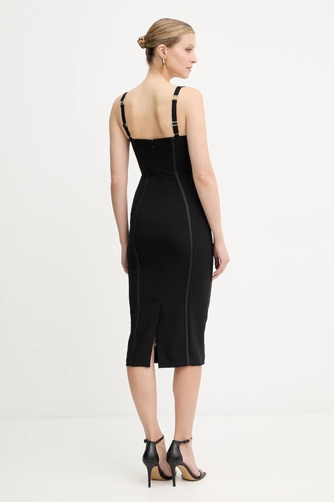Elisabetta Franchi sukienka kolor czarny mini dopasowana AB80256E2 - zdjęcie produktu nr 2
