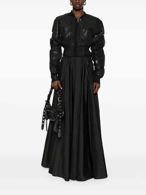 MM6 Maison Margiela taffeta maxi skirt - Black - zdjęcie produktu nr 2