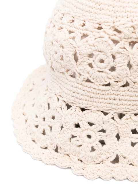 Maje crocket-knit bucket hat - Neutrals - zdjęcie produktu nr 1