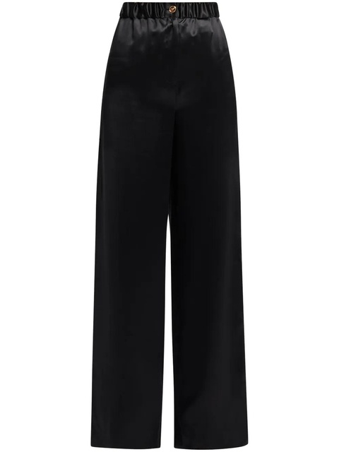 Versace wide-leg silk trousers - Black - zdjęcie produktu nr 1