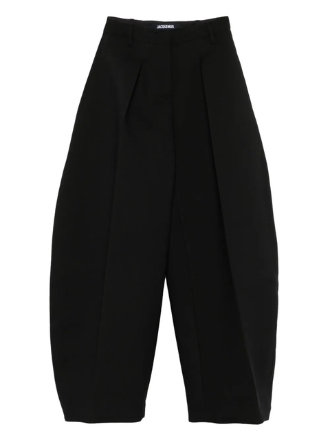 Jacquemus pleated balloon trousers - Black - zdjęcie produktu nr 1