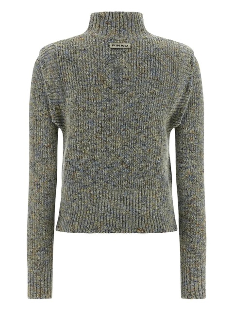 PINKO Proud Mary cable-knit turtleneck sweater - Multicolour - zdjęcie produktu nr 2