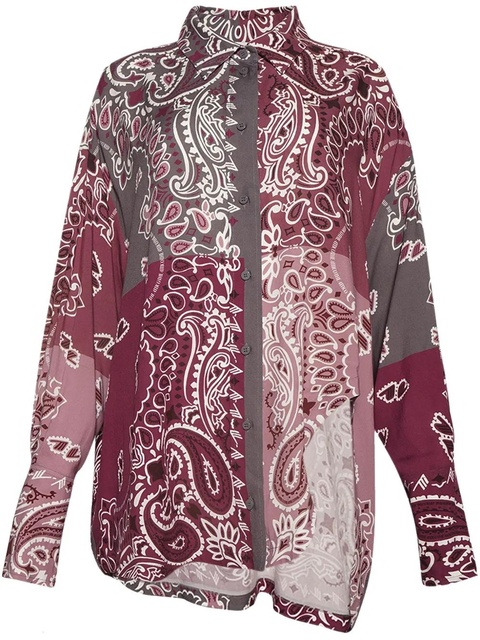 The Attico bandana-print shirt - Red - zdjęcie produktu nr 1