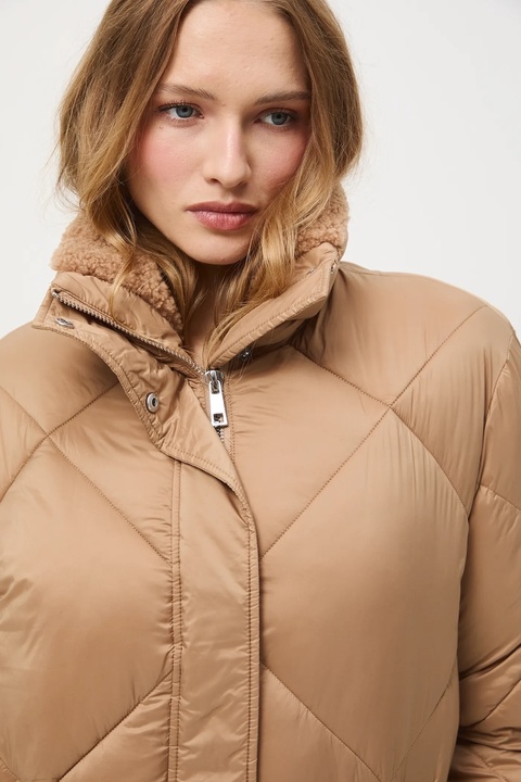 Medicine kurtka damska kolor beżowy zimowa - zdjęcie produktu nr 2