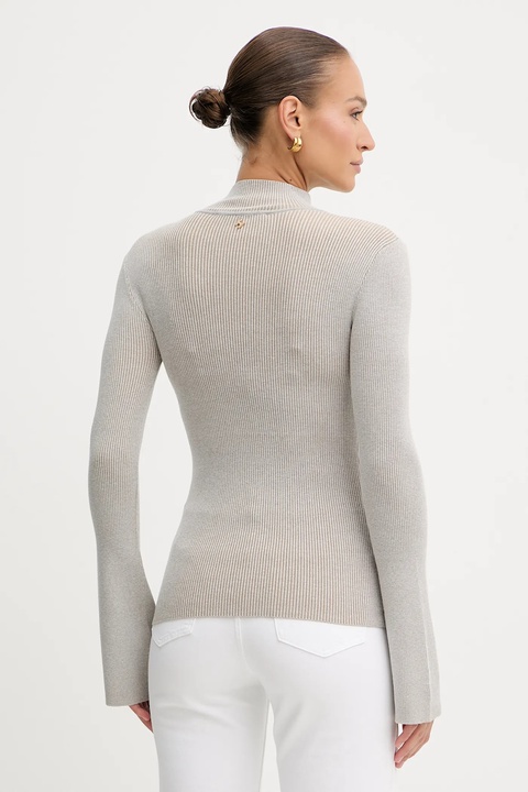 Silvian Heach sweter ANASI damski kolor szary lekki z półgolfem GPA25251LU - zdjęcie produktu nr 2