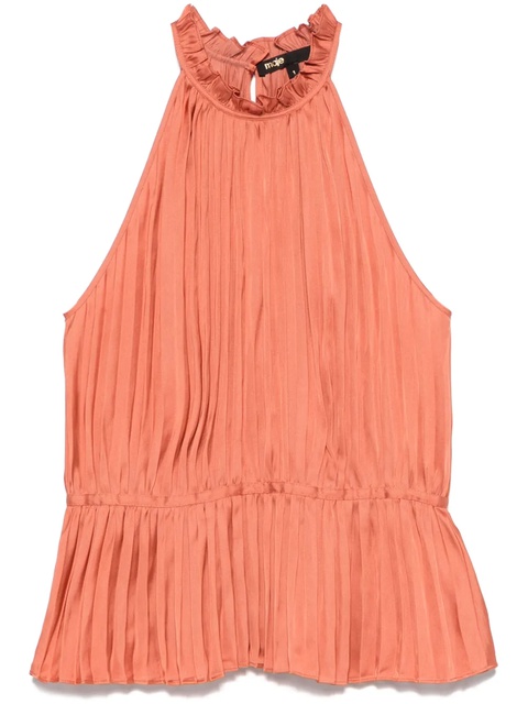 Maje pleated top - Orange - zdjęcie produktu nr 1