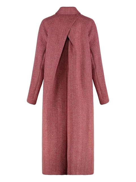 Weekend Max Mara herringbone wool coat - Red - zdjęcie produktu nr 2