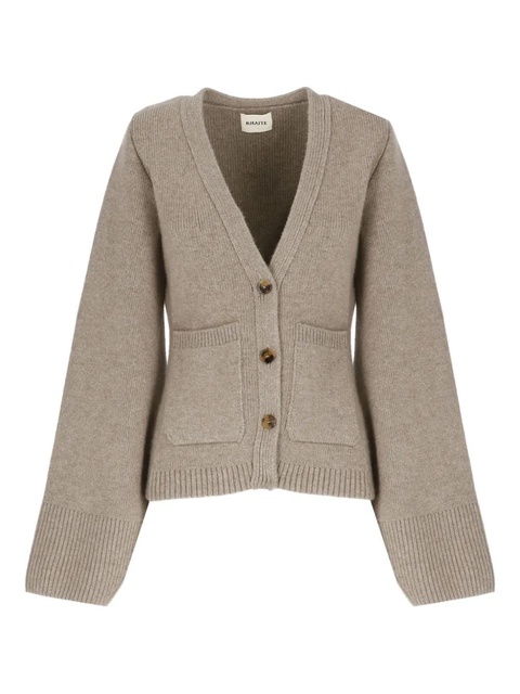 KHAITE Scarlet buttoned pocket cardigan - Brown - zdjęcie produktu nr 1