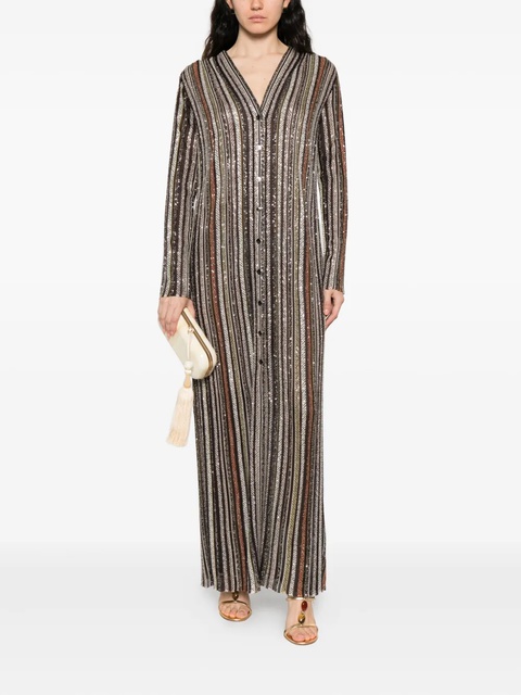 Missoni sequin-striped coat - Brown - zdjęcie produktu nr 2